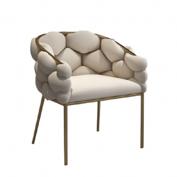 rattan velvet chair